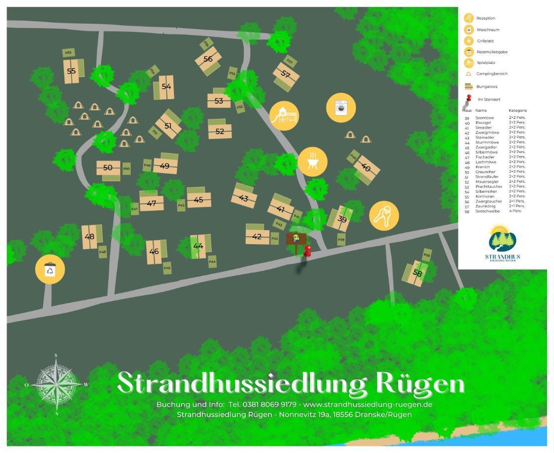 Strandhussiedlung Ruegen Dranske Buitenkant foto